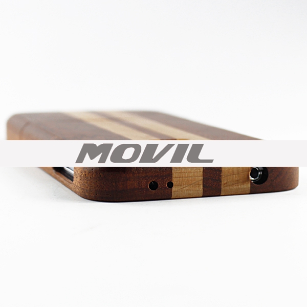 NP-2386 Funda de auténtica madera de bambú para Samsung Galaxy S5-8